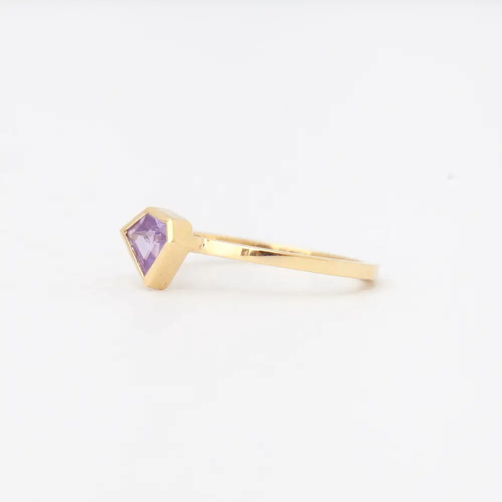 0.50 ct Purple Sapphire Mosaic Stack Ring