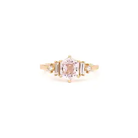 1.40 ct Pink Hexagonal Sapphire Josie Ring