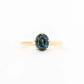 1.56 ct Oval Montana Color-Change Sapphire Vault Ring