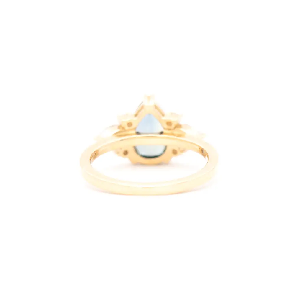 2.24 ct Pear Sapphire Rosalind Ring