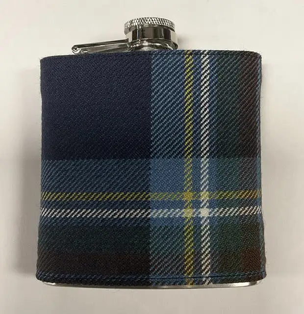 6oz Tartan Hip Flask - Made in tartan of your choice