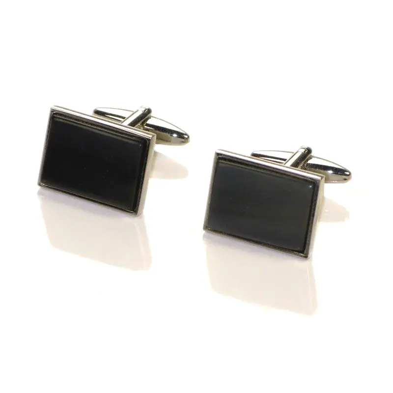 ABBEYHORN Cufflinks - Rectangle Oxhorn