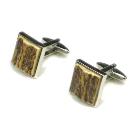 ABBEYHORN Cufflinks - Square Stag Antler