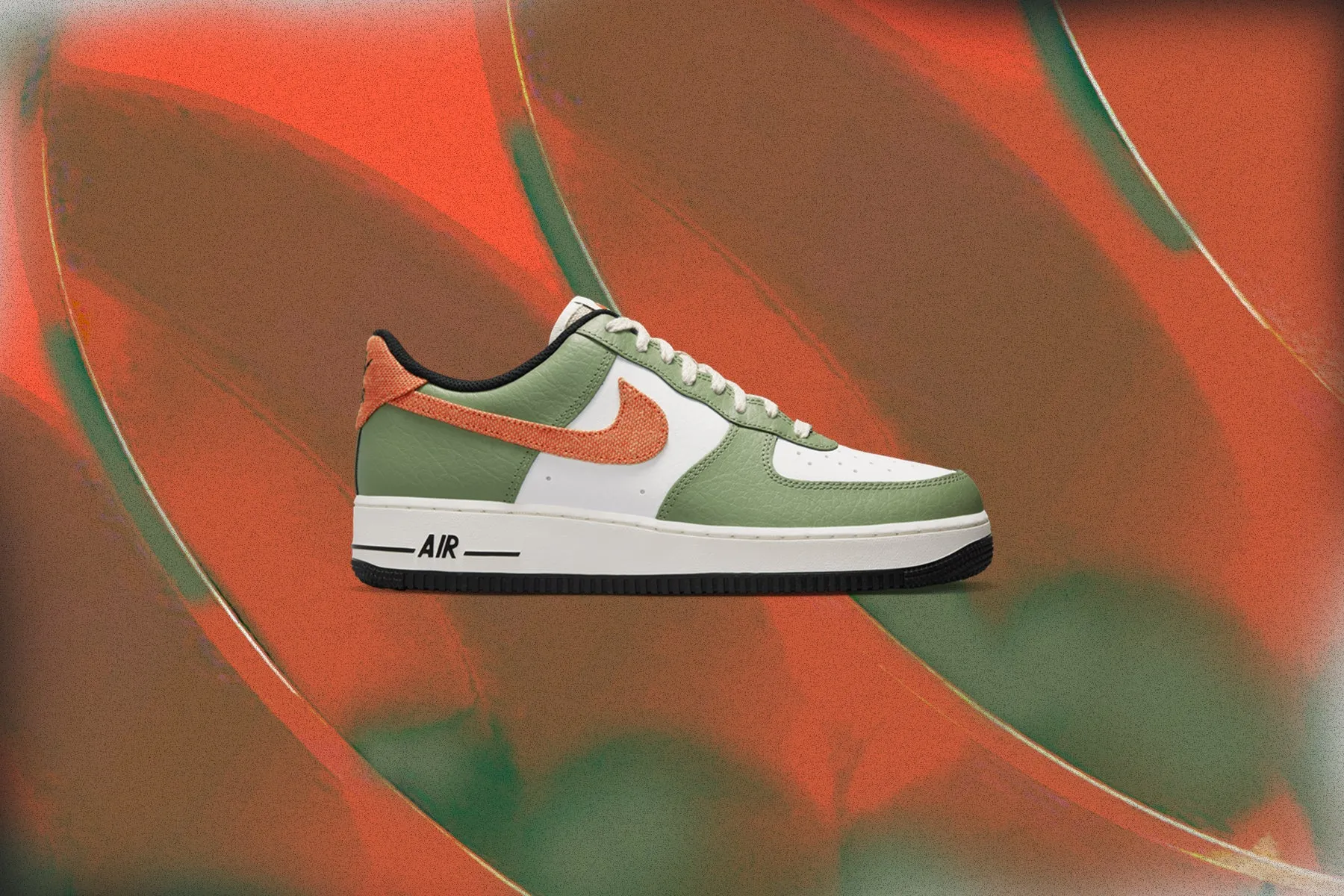 Air Force 1 '07 Oil Green - Oil Green/Safety Orange/White