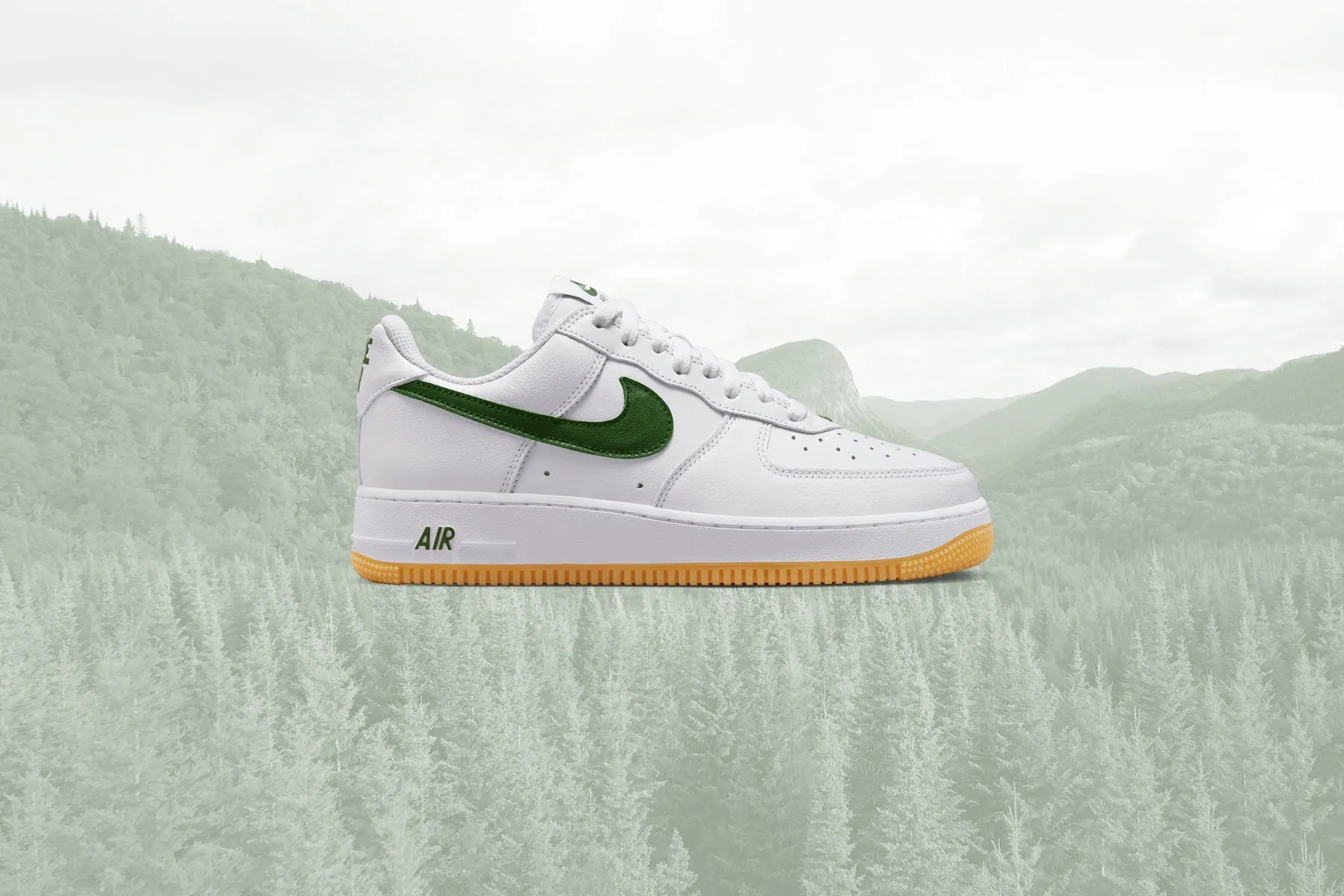 Air Force 1 Low Retro - White/Forest Green/Gum Yellow