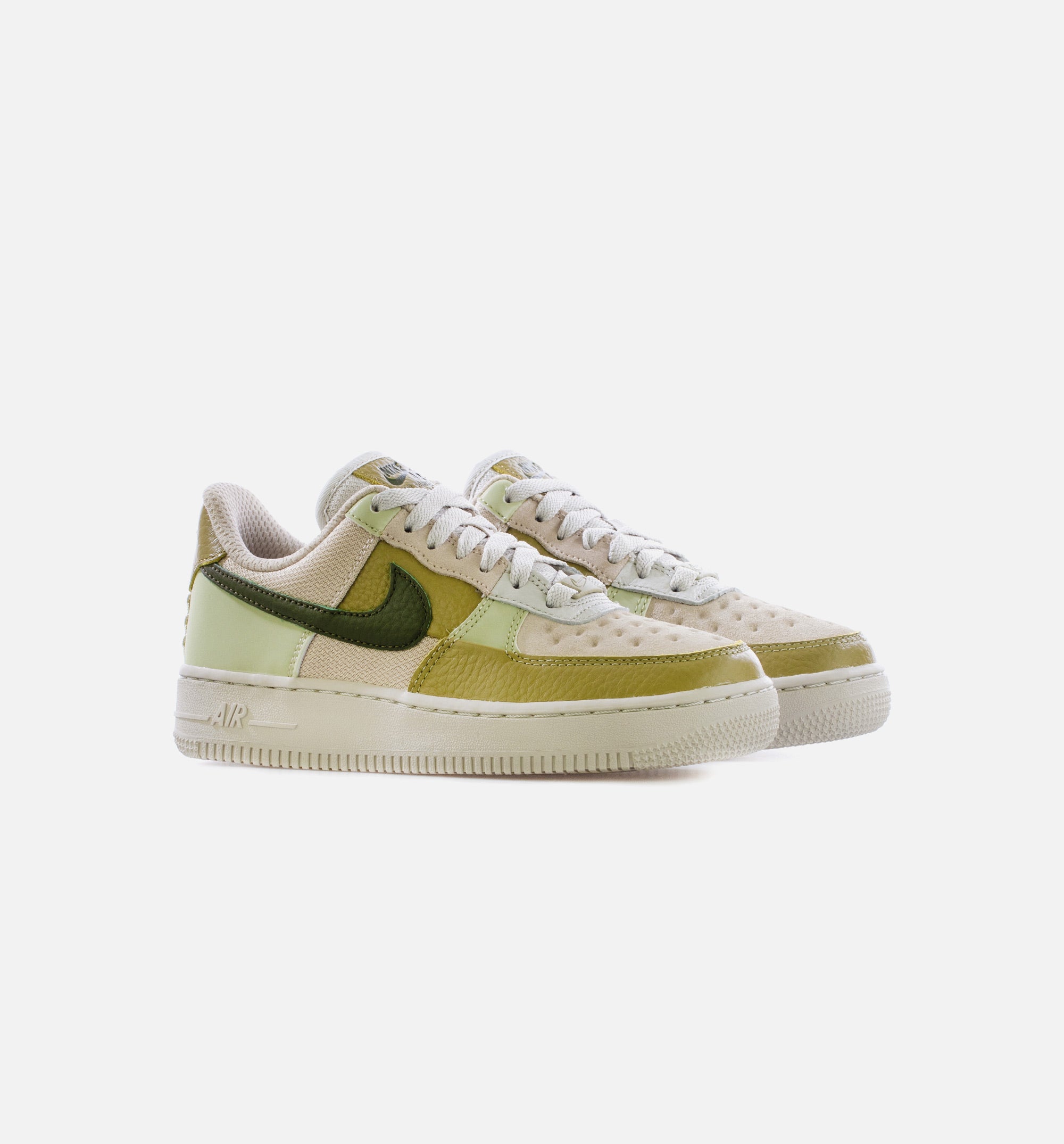 Air Force 1 Low Rough Green Womens Lifestyle Shoe - Light Bone/Rough Green/Olive Aura