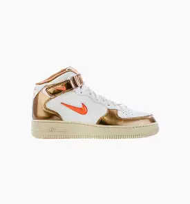 Air Force 1 Mid Ale Brown Mens Lifestyle Shoe - White/Total Orange/Ale Brown/Beach