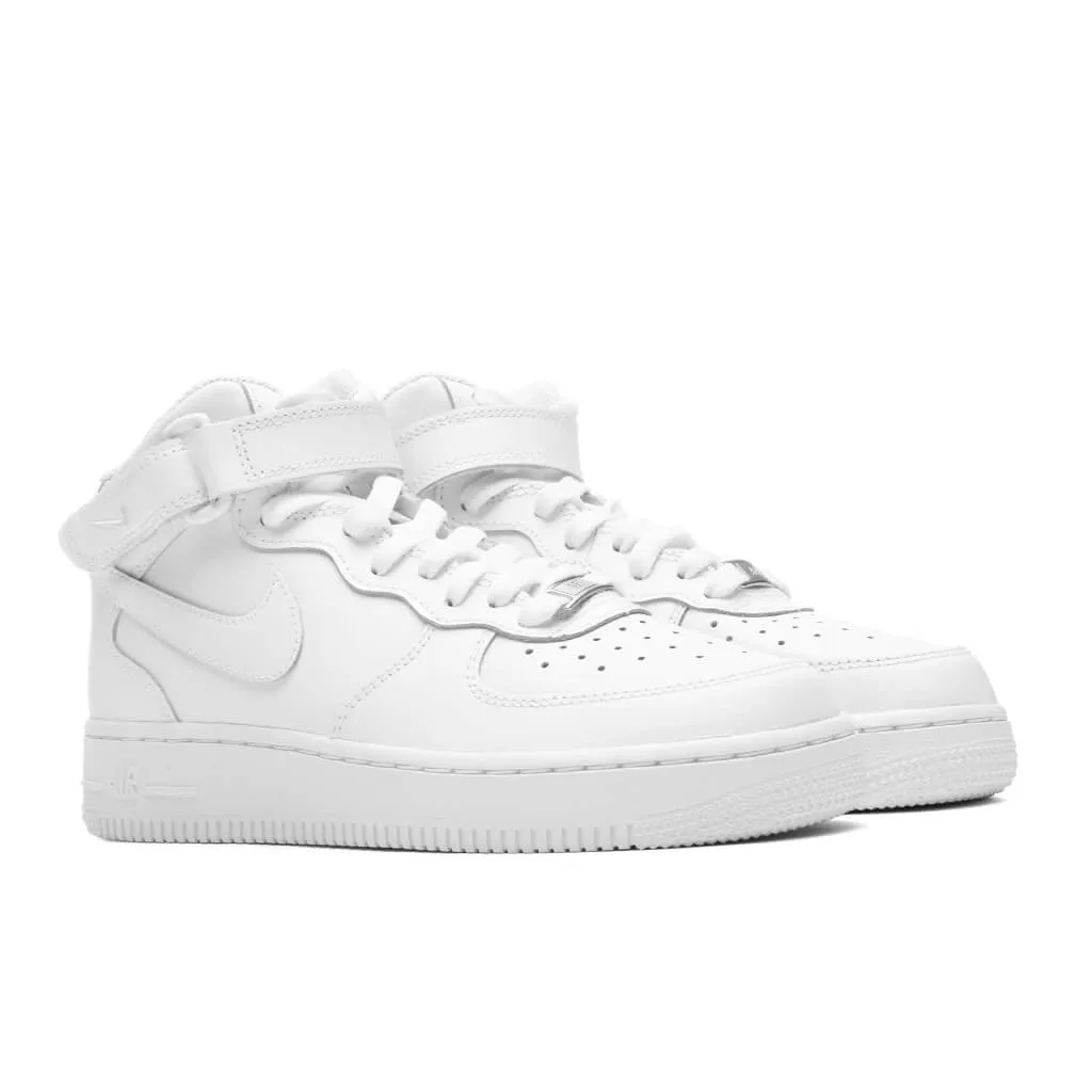 Air Force 1 Mid LE (GS) - White/White