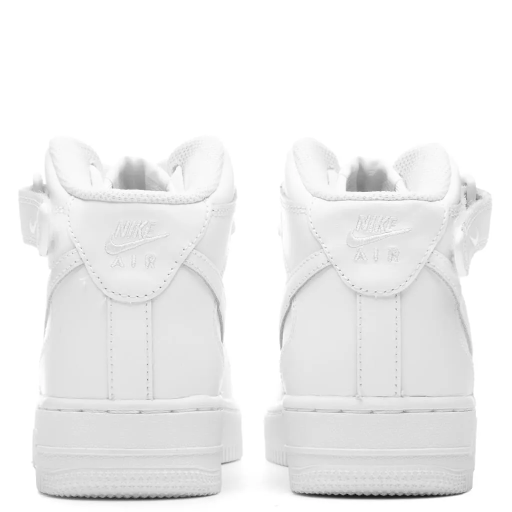 Air Force 1 Mid LE (GS) - White/White