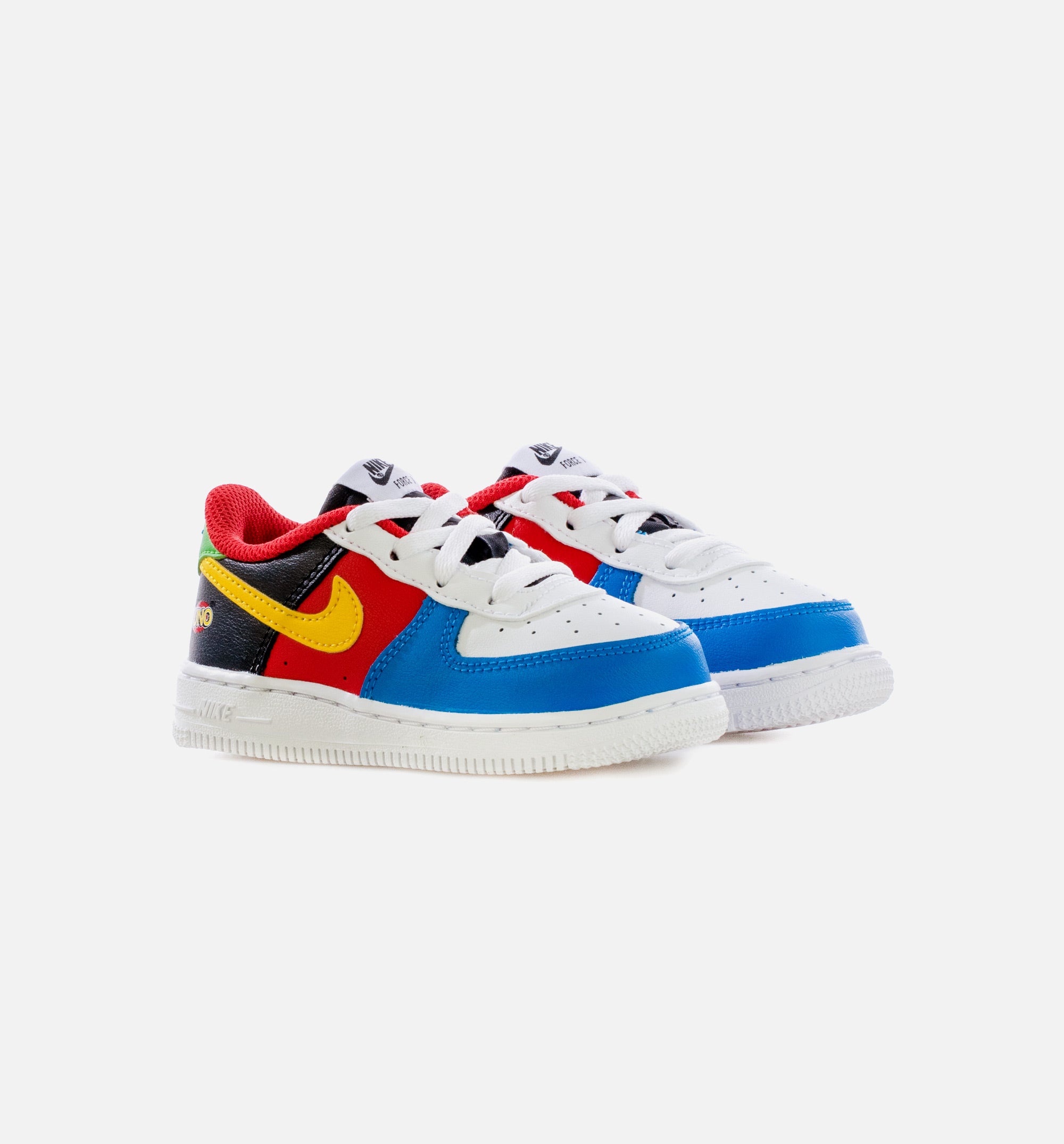 Air Force 1 UNO Infant Toddler Lifestyle Shoe - Black/Red/Multi Free Shipping