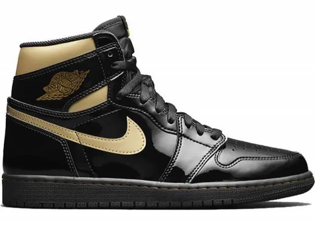 Air jordan 1 high og black metallic gold gs