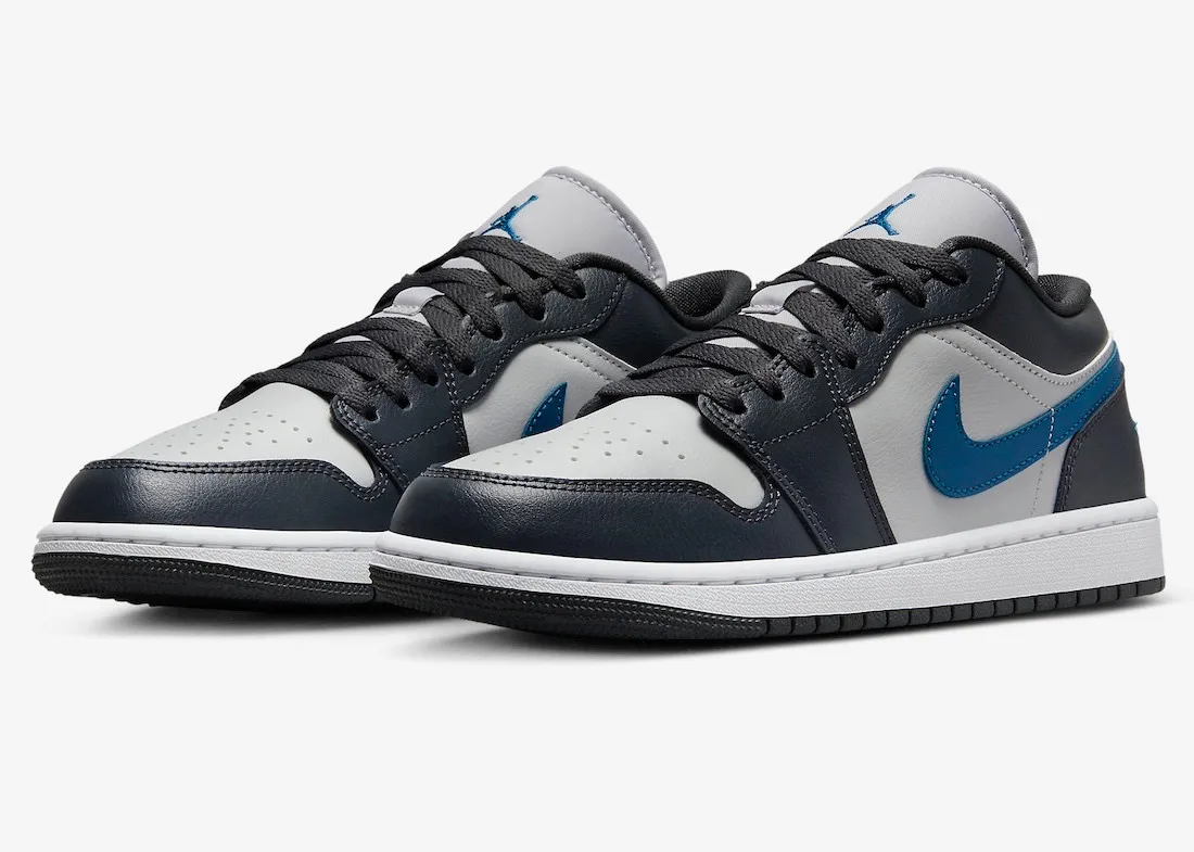 Air Jordan 1 Low Anthracite Industrial Blue Neutral Grey White DC0774-040