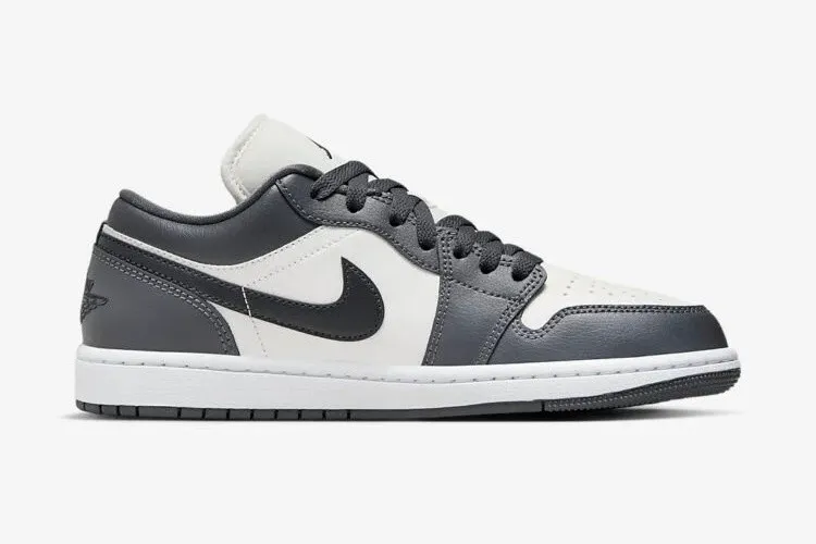 Air Jordan 1 Low Dark Grey Sail Off Noir White DC0774-102