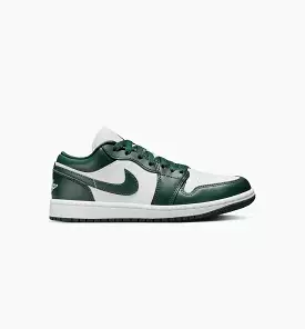 Air Jordan 1 Low Galactic Jade Womens Lifestyle Shoe - White/Galactic Jade