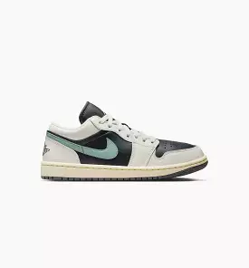 Air Jordan 1 Low Womens Lifestyle Shoe - Anthracite/Jade Smoke/Sail/Legend Sand