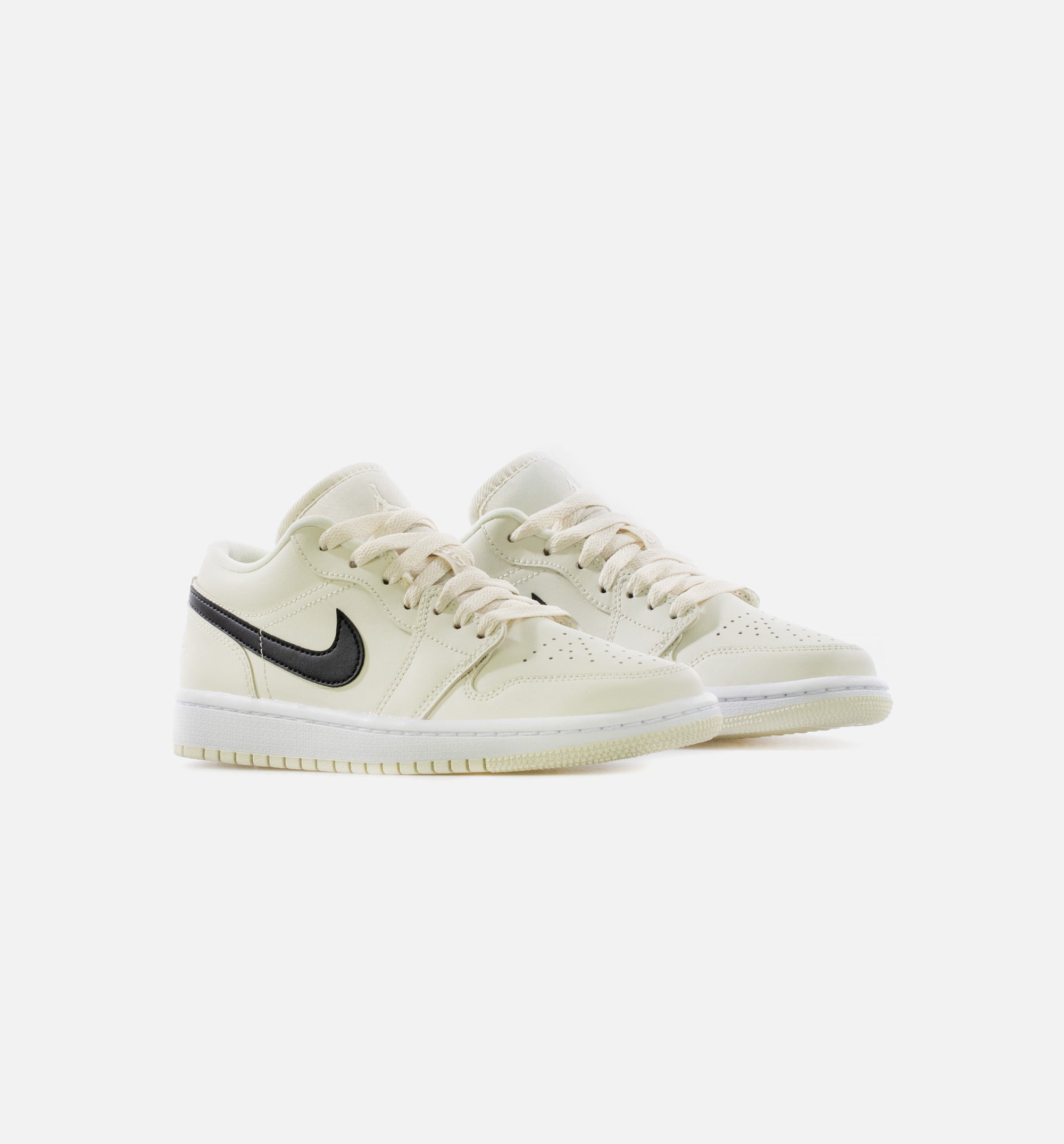 Air Jordan 1 Low Womens Lifestyle Shoe - Cream/Black/White Limit One Per Customer