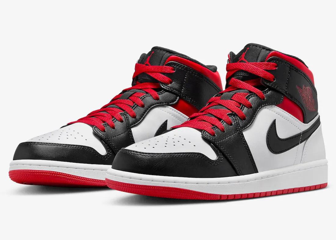 Air Jordan 1 Mid GS Gym Red Black Toe DQ8423-106