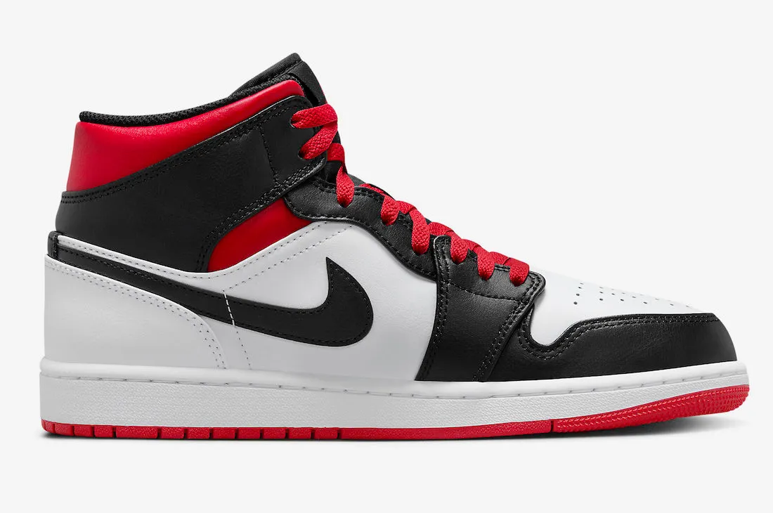 Air Jordan 1 Mid GS Gym Red Black Toe DQ8423-106