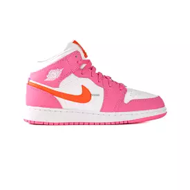 Air Jordan 1 Mid 'Pinksicle Safety Orange' GS (2022)