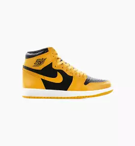 Air Jordan 1 Retro High OG Mens Lifestyle Shoe - Pollen/Black/White Limit One Per Customer