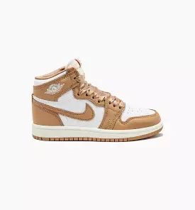 Air Jordan 1 Retro High OG Praline Preschool Lifestyle Shoe - Praline/White/Sail Free Shipping