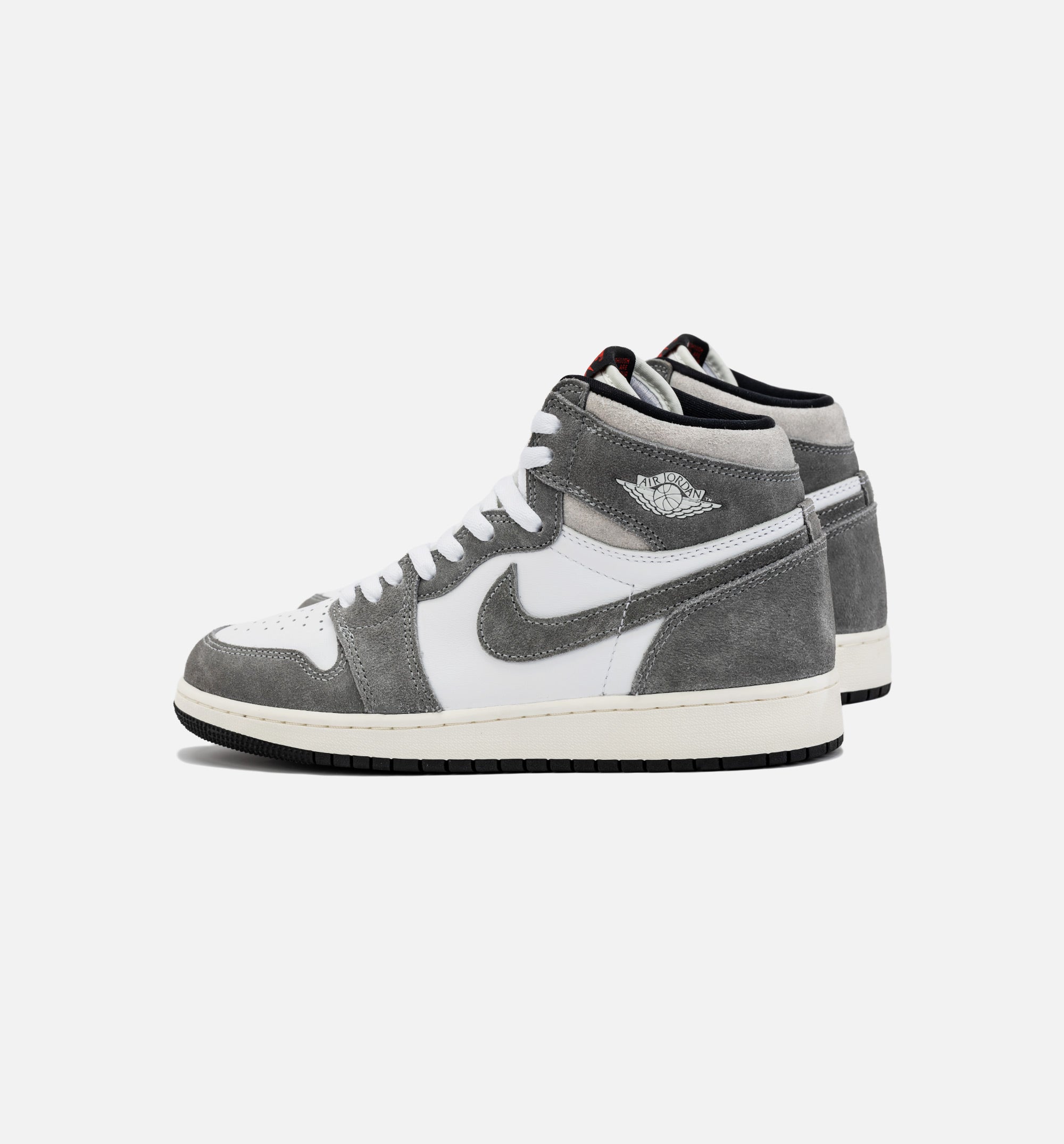 Air Jordan 1 Retro High OG Washed Heritage Grade School Lifestyle Shoe - Grey/White Free Shipping