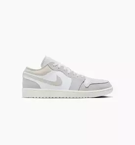 Air Jordan 1 Retro Low Craft Tech Grey Mens Lifestyle Shoe - Beige/Grey