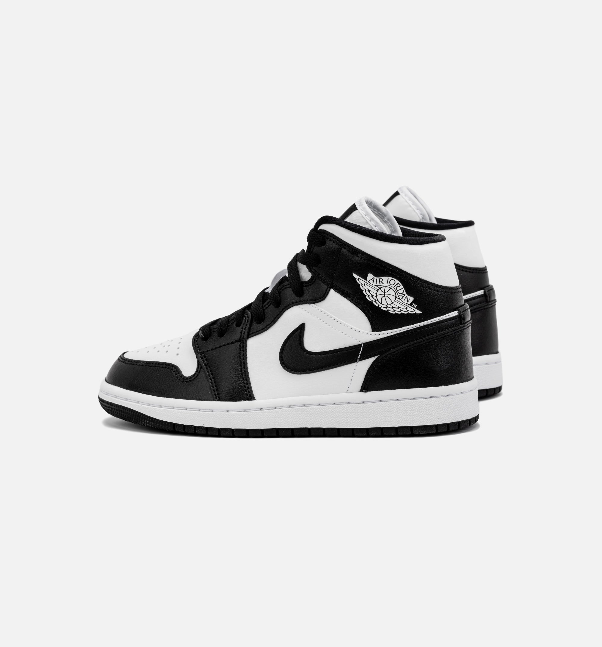 Air Jordan 1 Retro Mid Panda Womens Lifestyle Shoe - Black/White Free Shipping