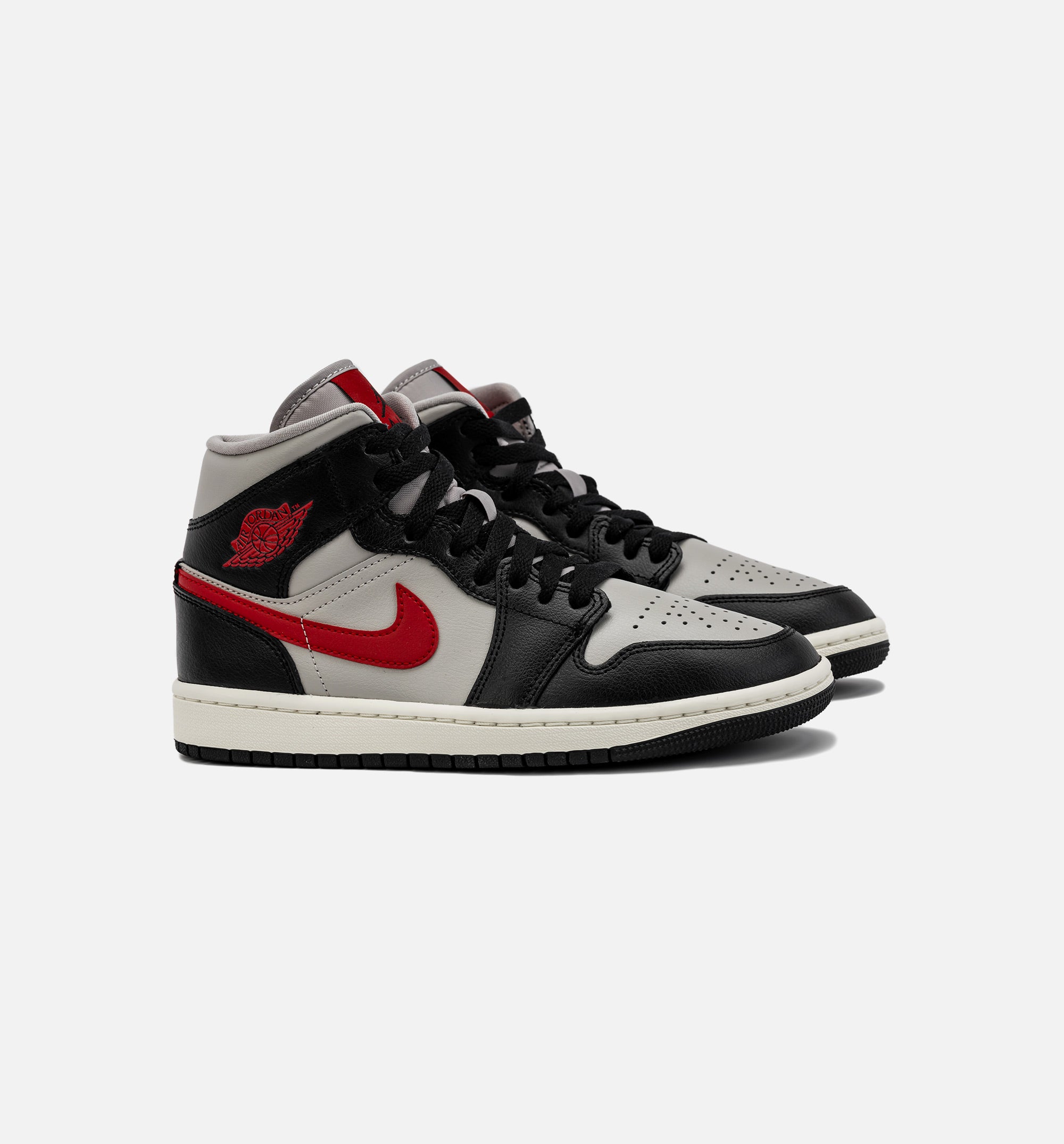 Air Jordan 1 Retro Mid Womens Lifestyle Shoe - Black/Red