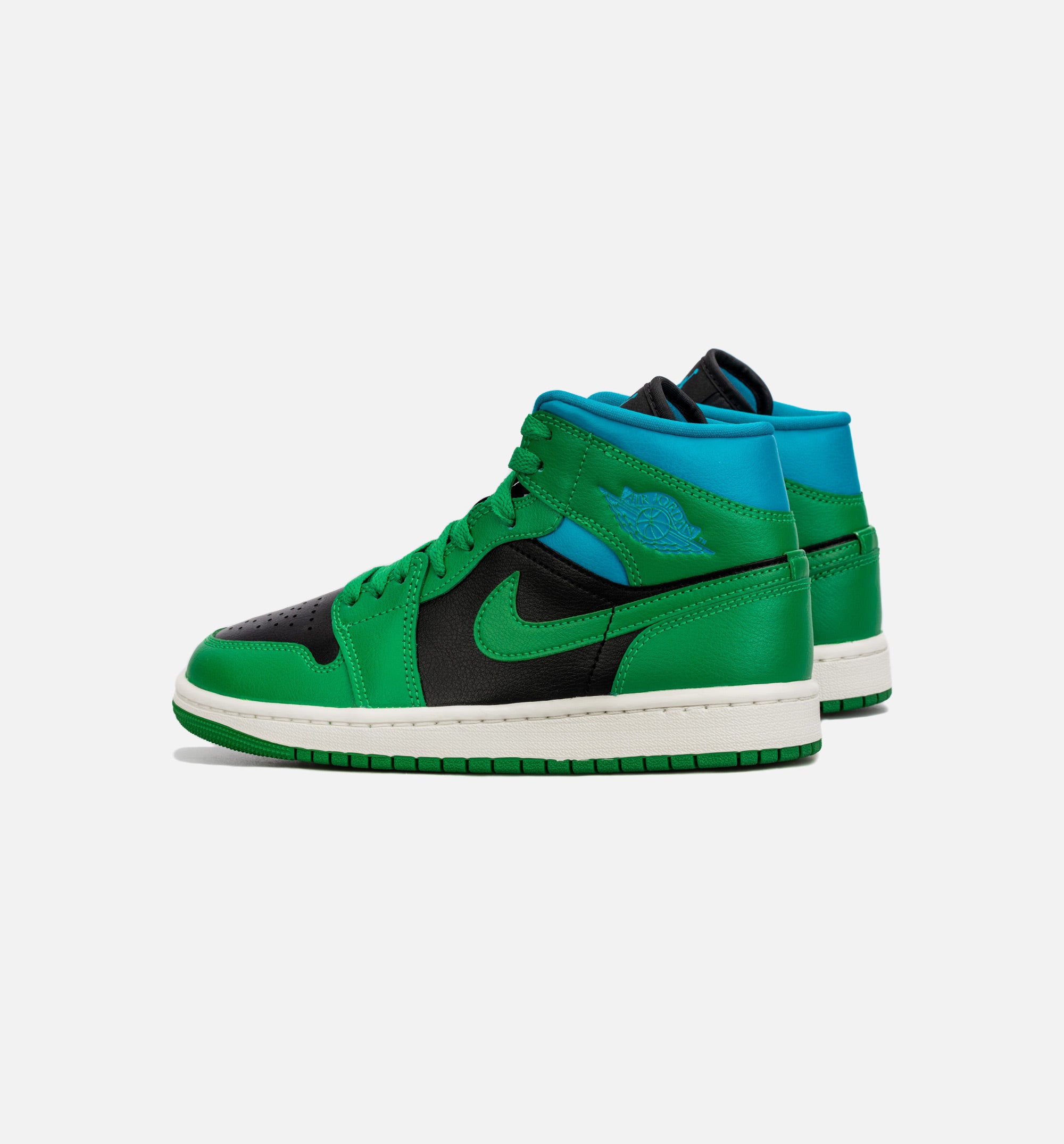 Air Jordan 1 Retro Mid Womens Lifestyle Shoe - Green/Blue