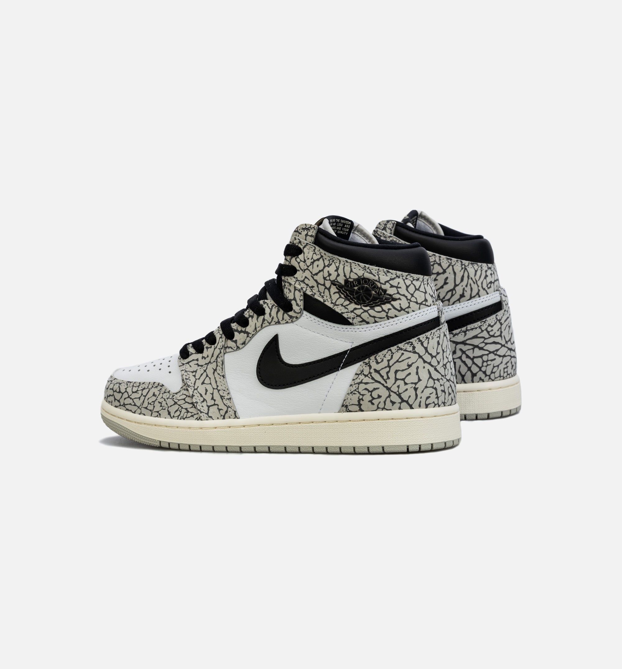 Air Jordan 1 Retro White Cement Mens Lifestyle Shoe - White/Grey