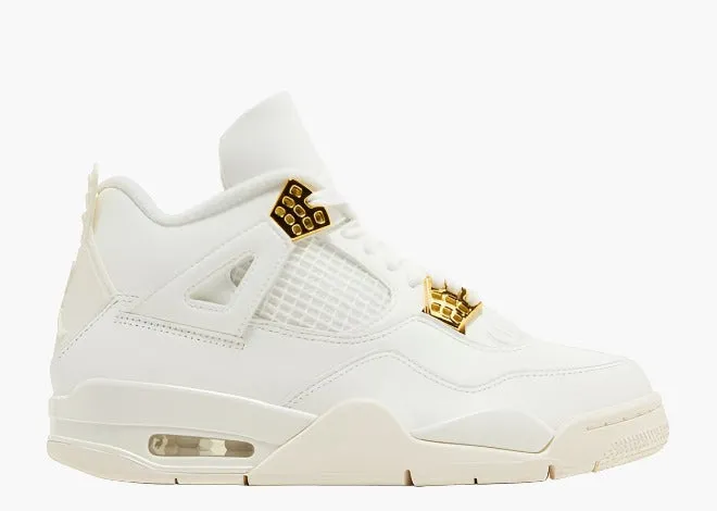 Air Jordan 4 'White Metallic Gold' (W)