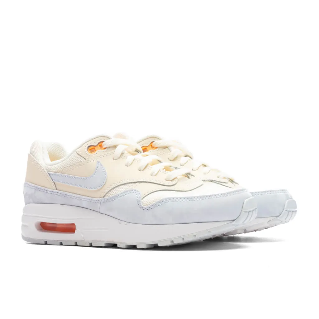 Air Max 1 (GS) - Pale Ivory/Football Grey/Melon Tint