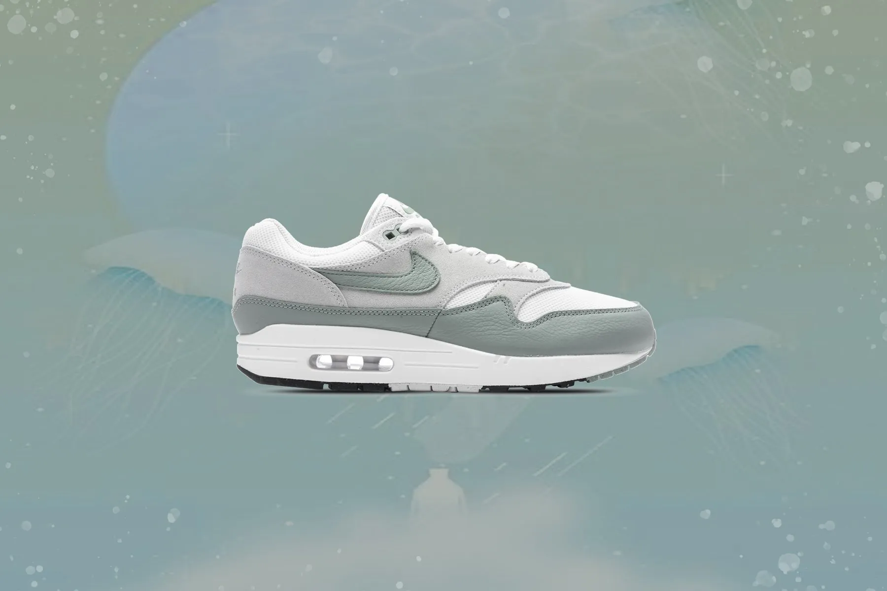 Air Max 1 - White/Mica Green/Photon Dust