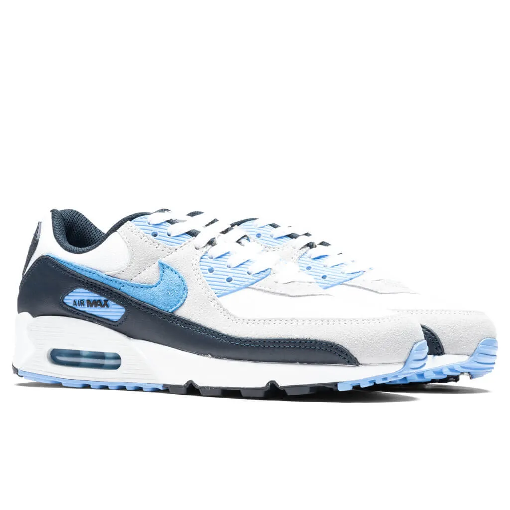 Air Max 90 - White/University Blue/Pure Platinum