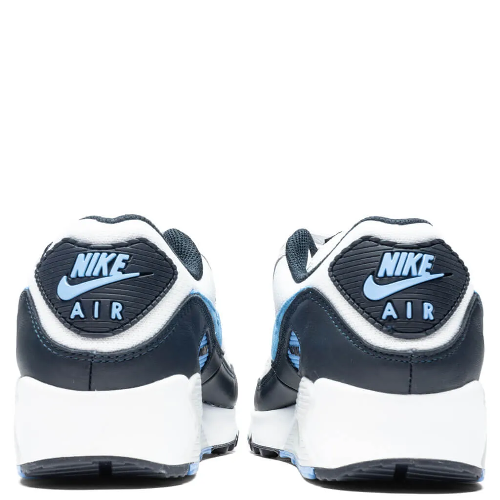 Air Max 90 - White/University Blue/Pure Platinum