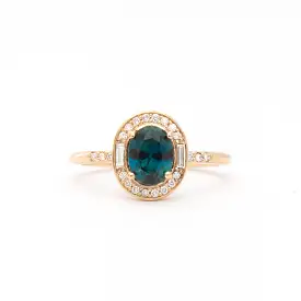 Athena Sapphire Halo Ring