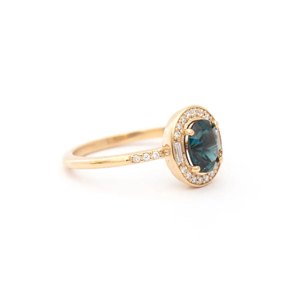 Athena Sapphire Halo Ring