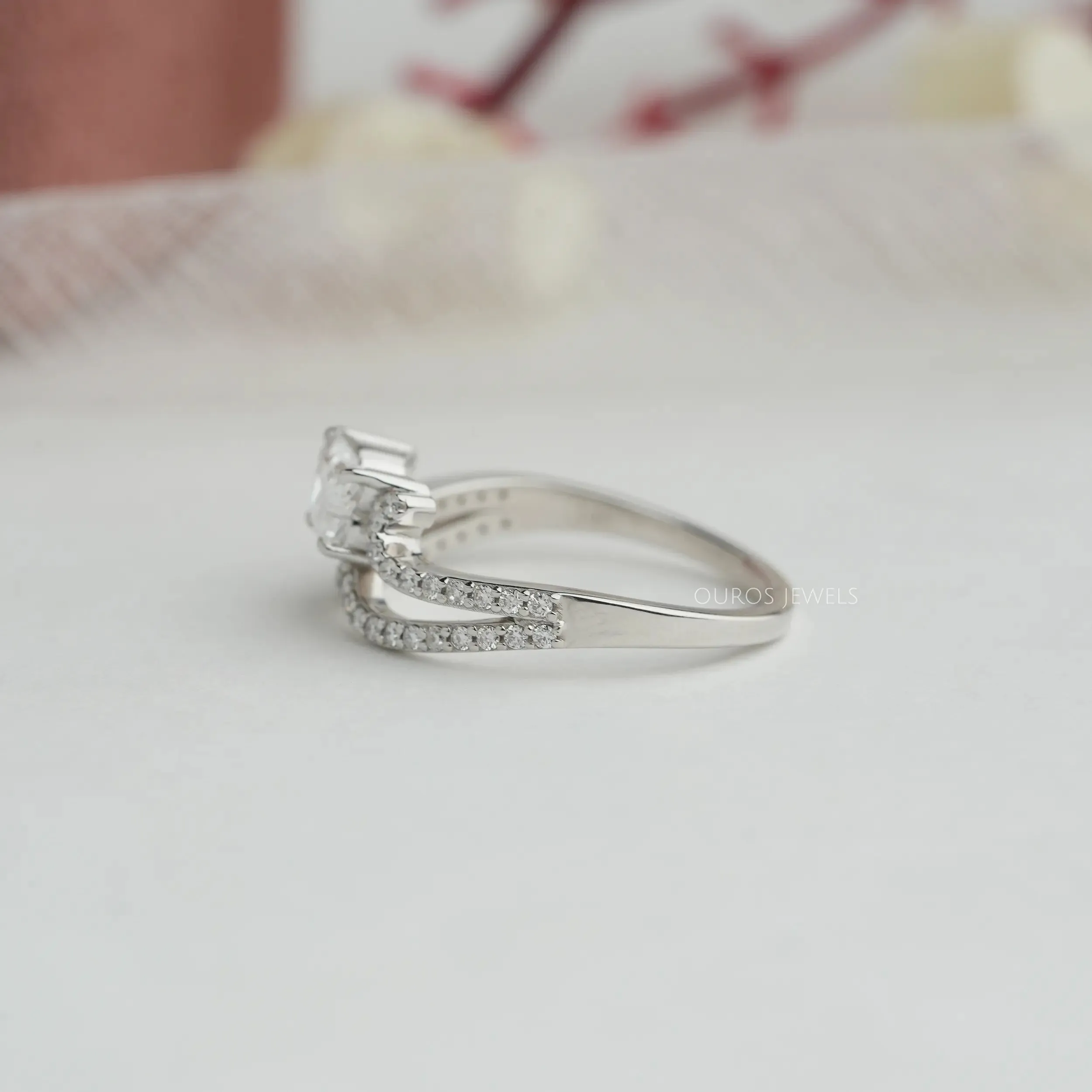 Butterfly Diamond Crown Style Dainty Ring