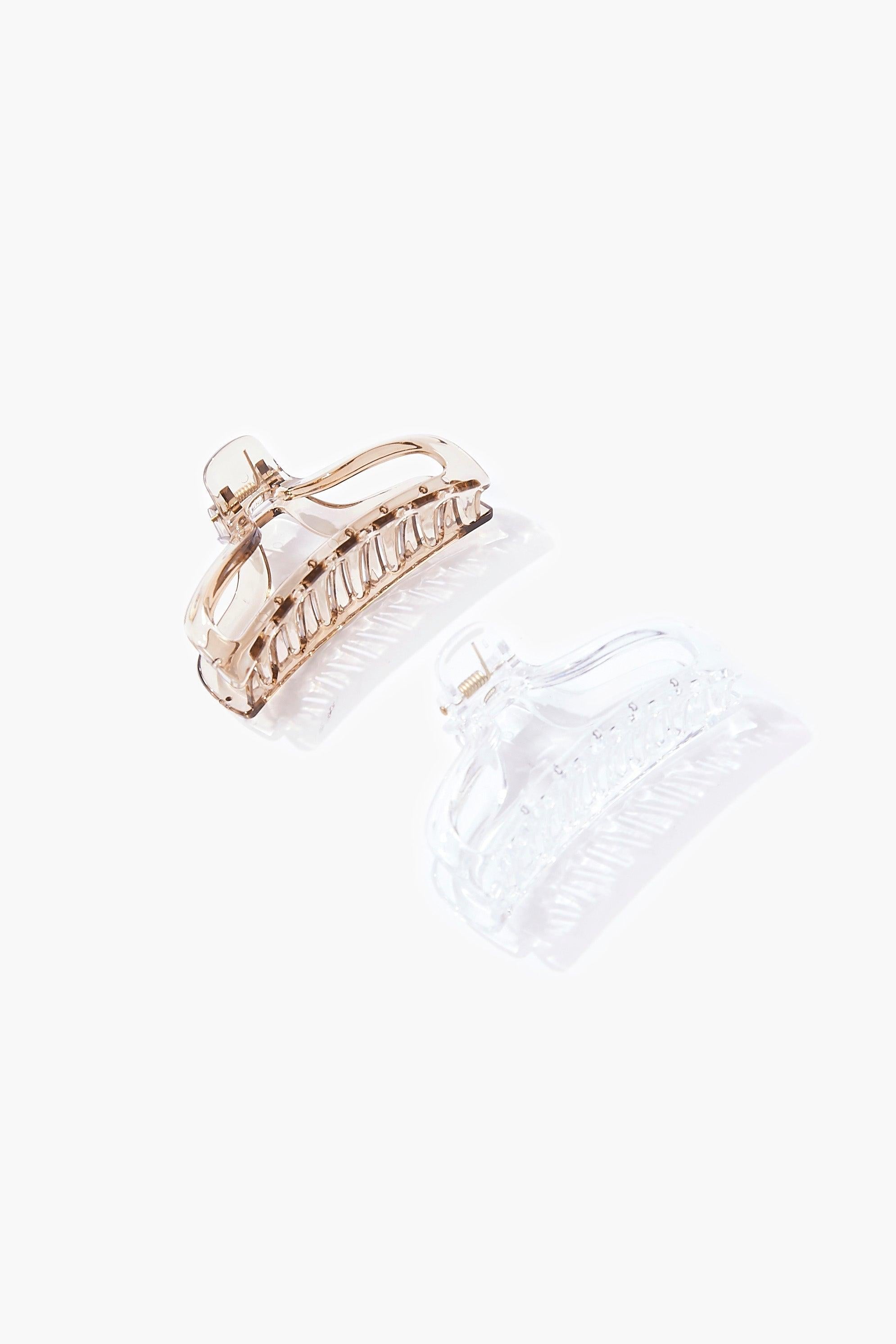 Clear Hair Claw Clip Set