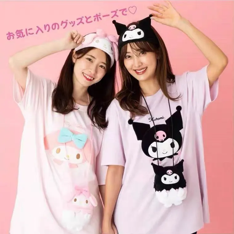 Clearance Sanrio character style mid length t-shirt