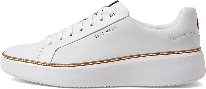 Cole Haan Grandpro Topspin White/Pride Multi Chunky Lace Up Low Top Sneakers