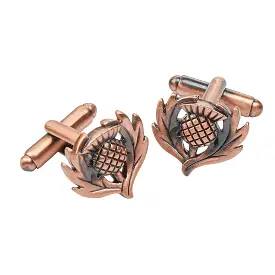 Copper Thistle Cufflinks - KCL33C