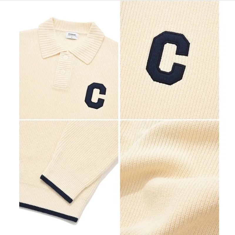 COVERNAT  |Street Style Logo V-neck & Crew neck