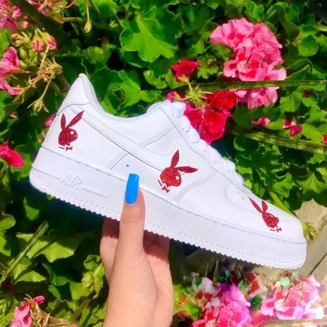 Custom Air Force 1 Red Playboy