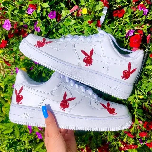 Custom Air Force 1 Red Playboy