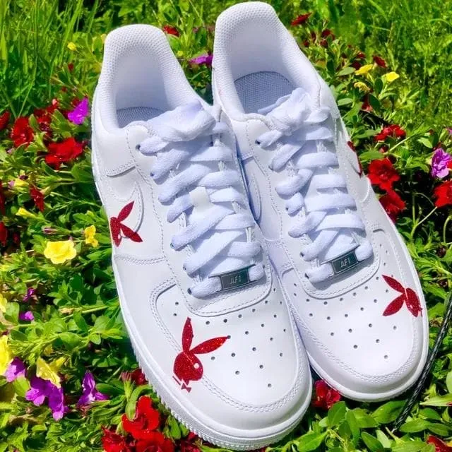 Custom Air Force 1 Red Playboy