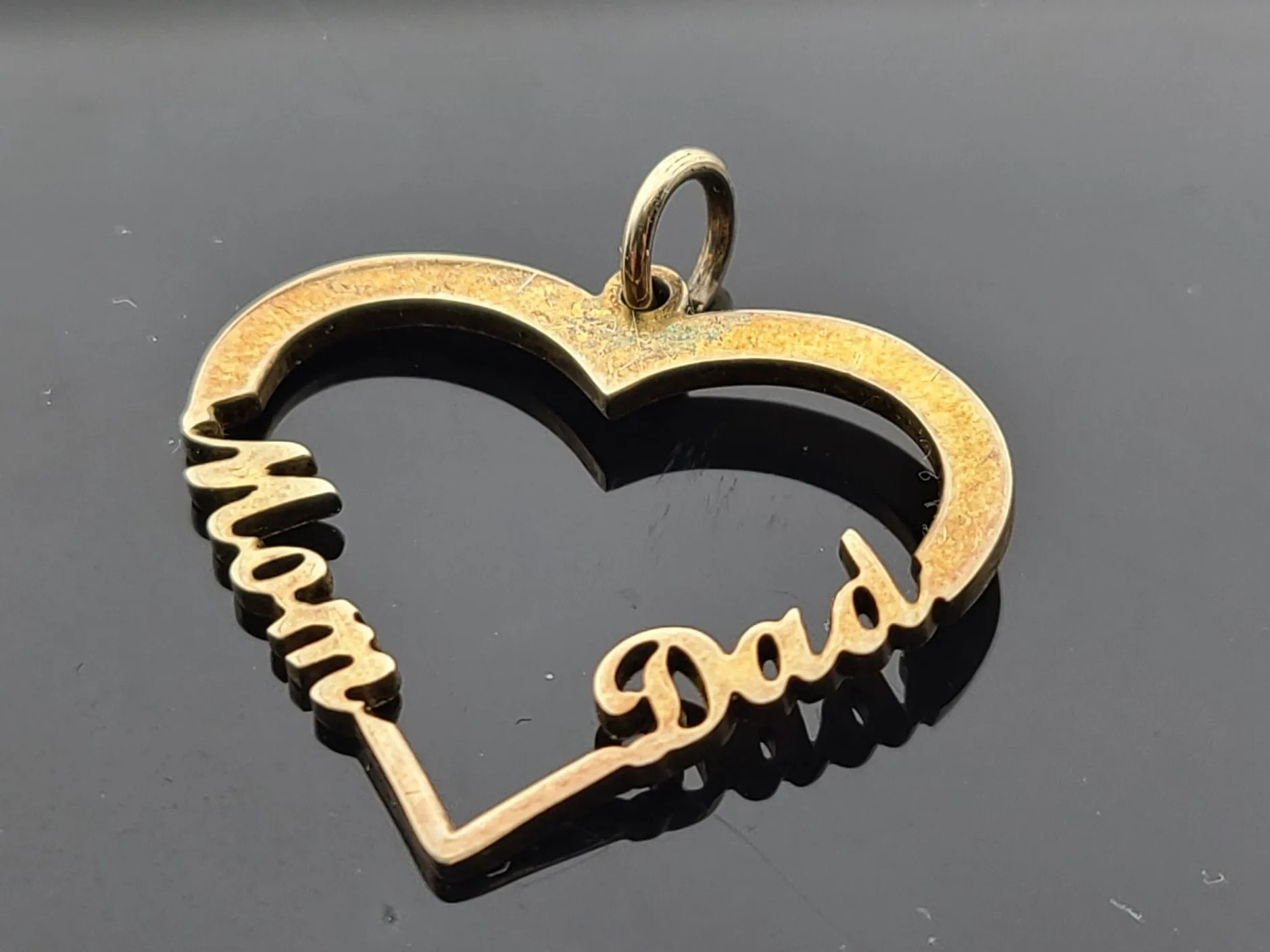 Custom Name Pendant in Heart Style 8