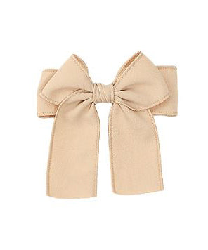 Double Bow Hair Clip - Beige