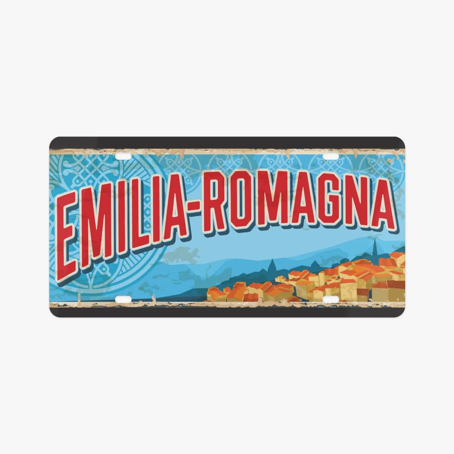 Emilia-Romagna License Plate Italian Style- Emilia-Romagna License Plate Italian Style